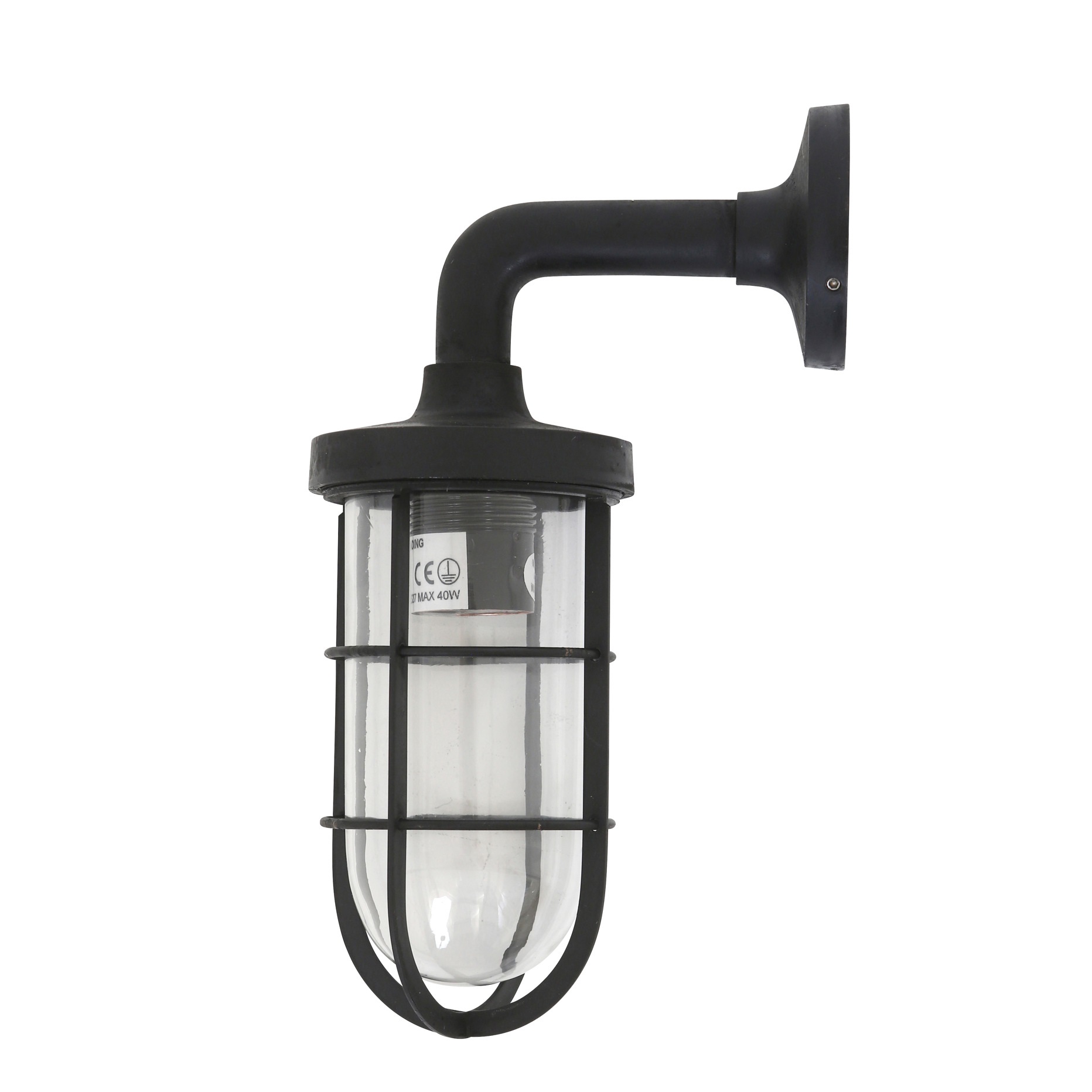 muurlamp zwart