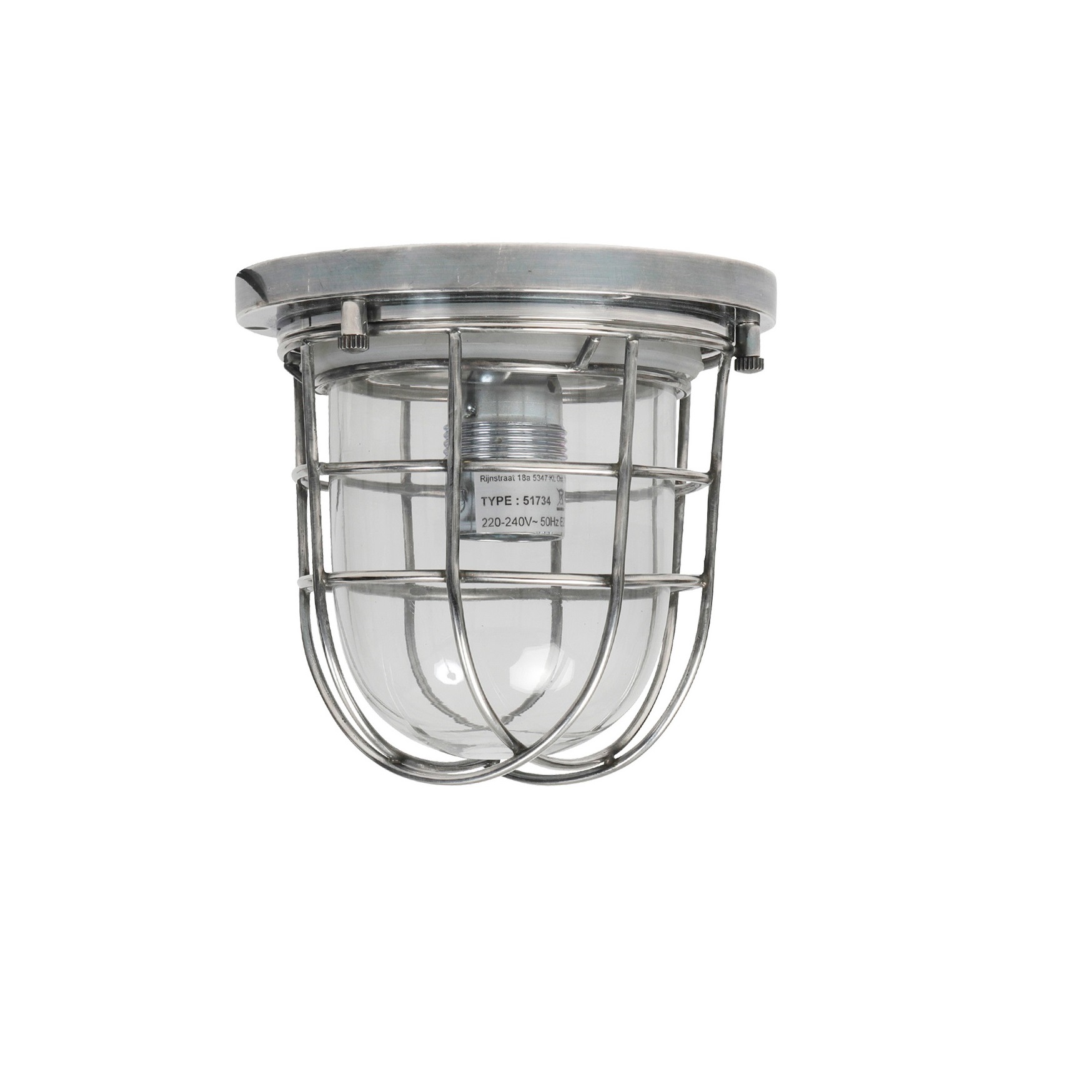 badkamerlamp zilver