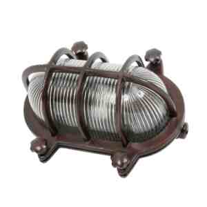 schuurlamp donker koper