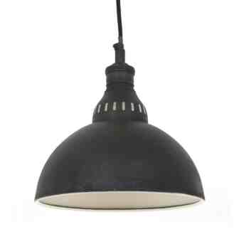 zwarte landelijke keukenlamp