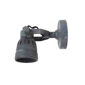 stoere grijze wandlamp