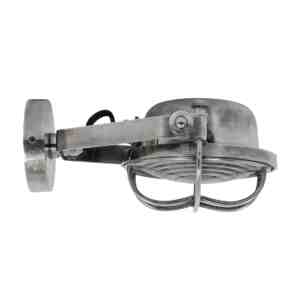 industriële wandlamp zilver