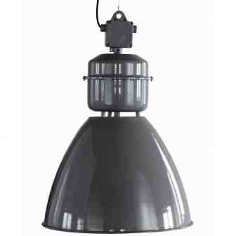 grijze fabriekslamp