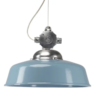 retro blauwe hanlamp