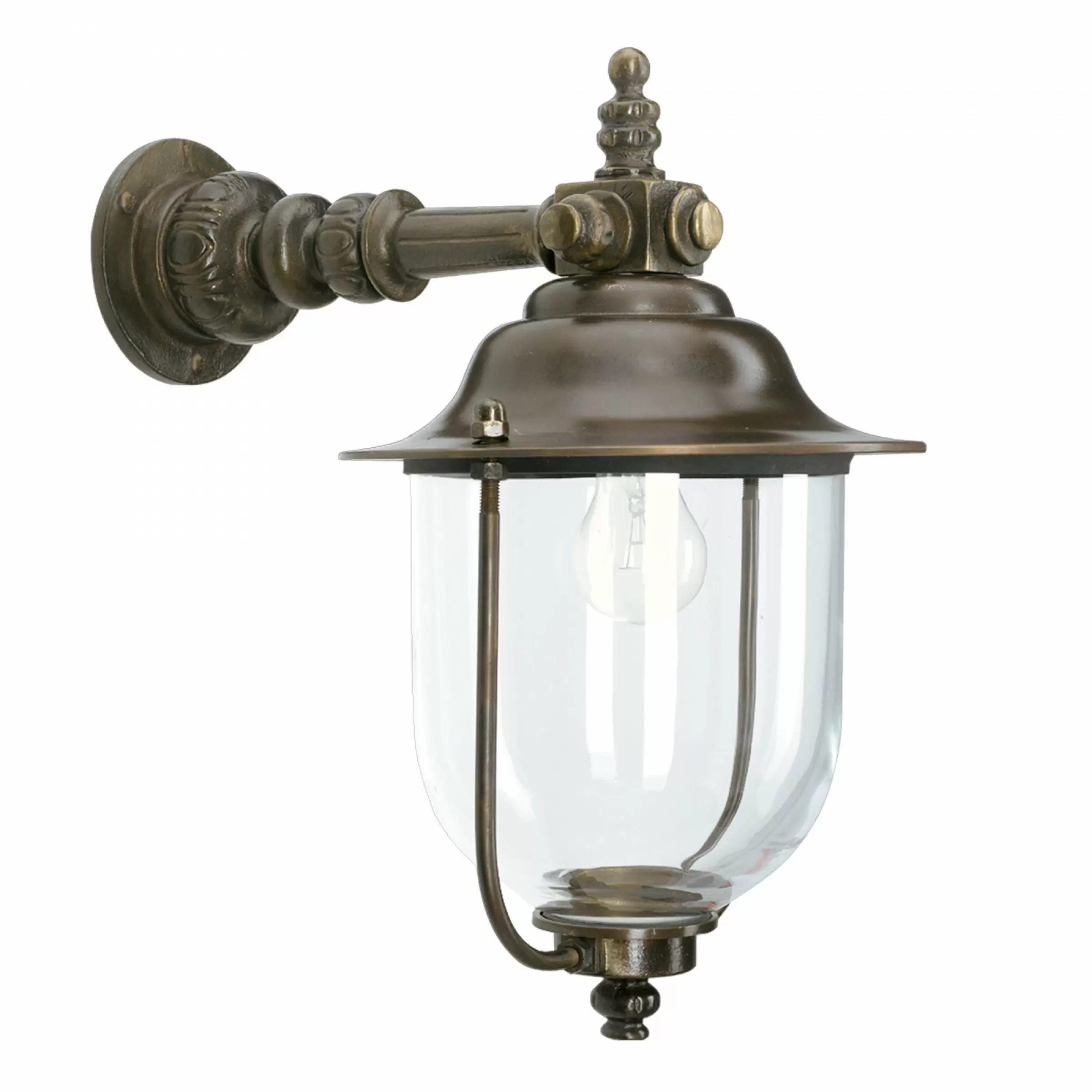 bronzen gevellamp