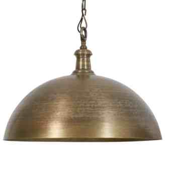 stoere hanglamp brons