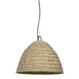 gevlochten houten lamp