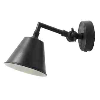 zwarte wandlamp stoer