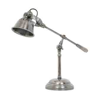 zilveren bureaulamp