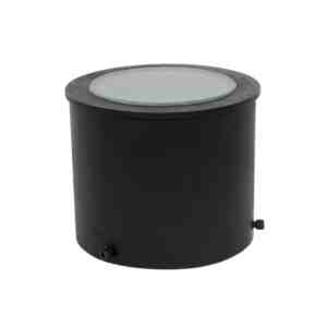 ronde zwarte plafondlamp