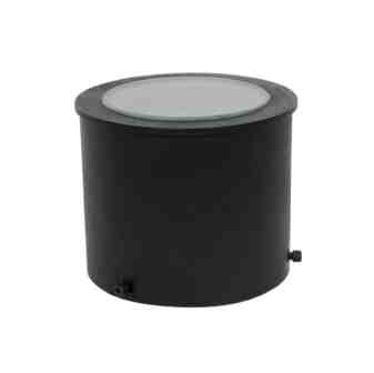ronde zwarte plafondlamp
