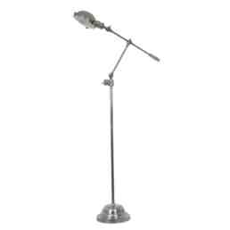 design vloerlamp zilver