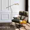 design vloerlamp zilver