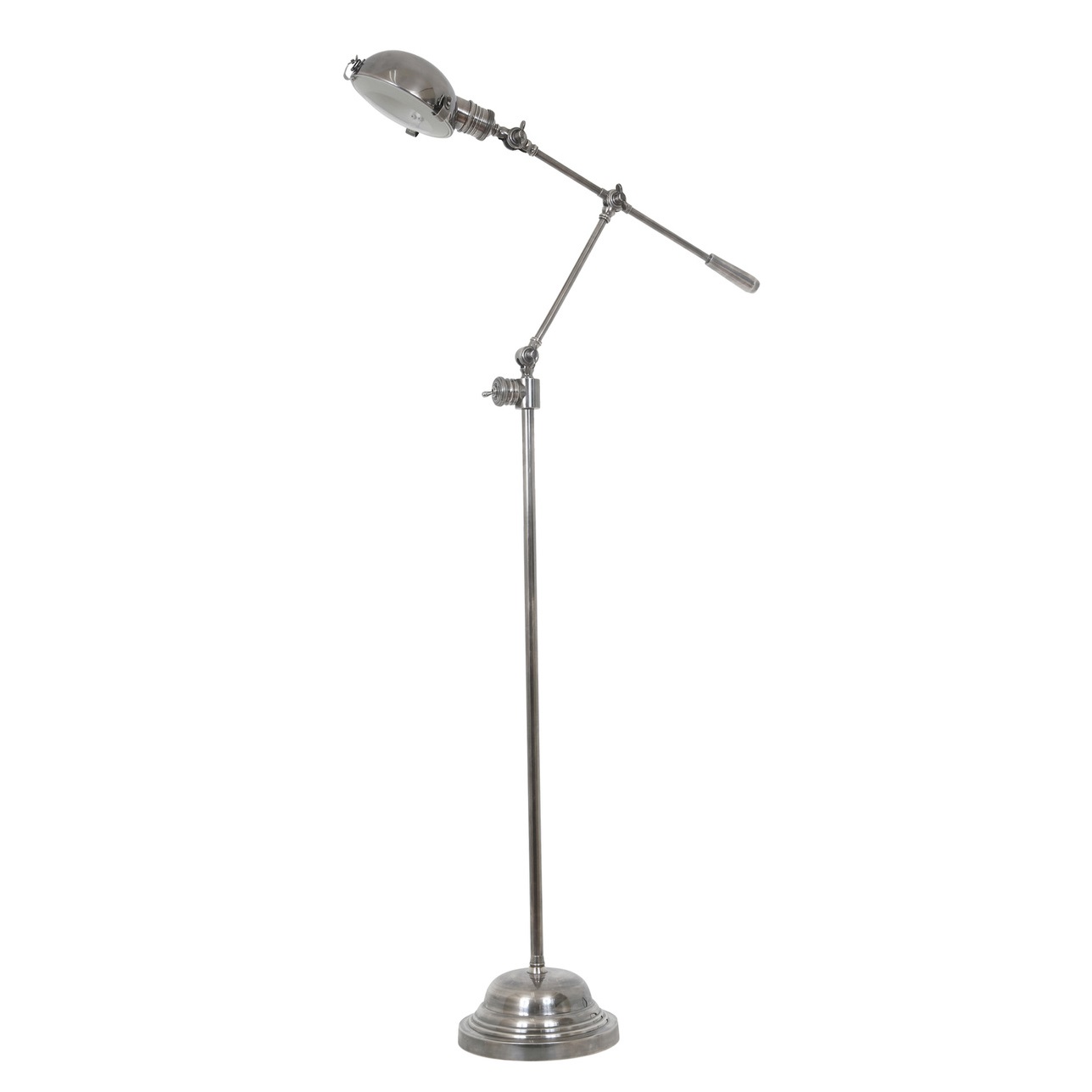 design vloerlamp zilver
