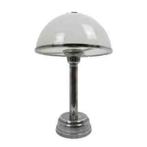 retro tafellamp zilver