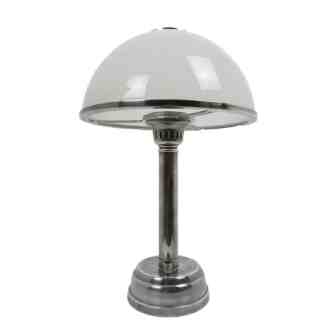 retro tafellamp zilver