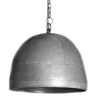 stoere hanglamp ruw zink