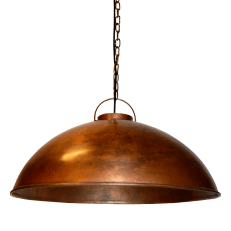 stoere hanglamp koper