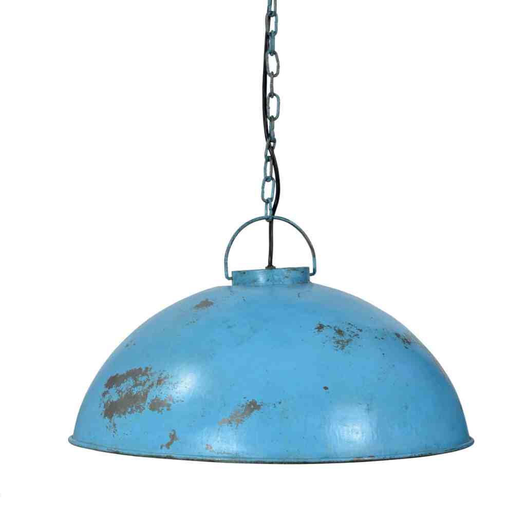 Toelating sjaal Handschrift Blauwe hanglamp | gedurfd design van Stoerelampen.nl