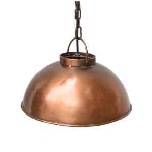 industriele koperen hanglamp
