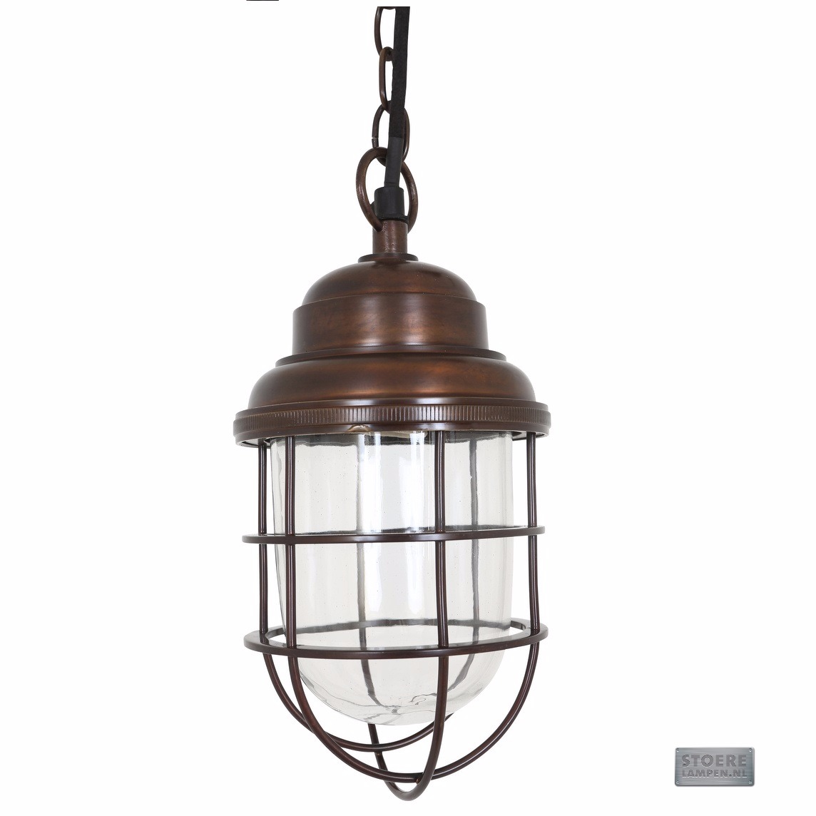 hallamp met glas