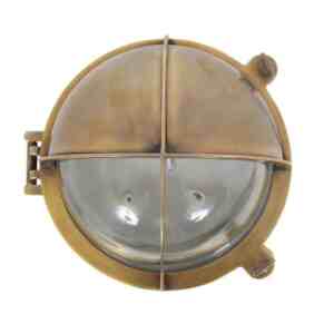 stoere koperen wandlamp