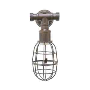 koperen kooi wandlamp