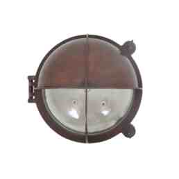 antiek koperen wandlamp