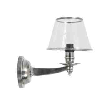 wandlamp glazen kap