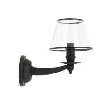 wandlamp glazen kap