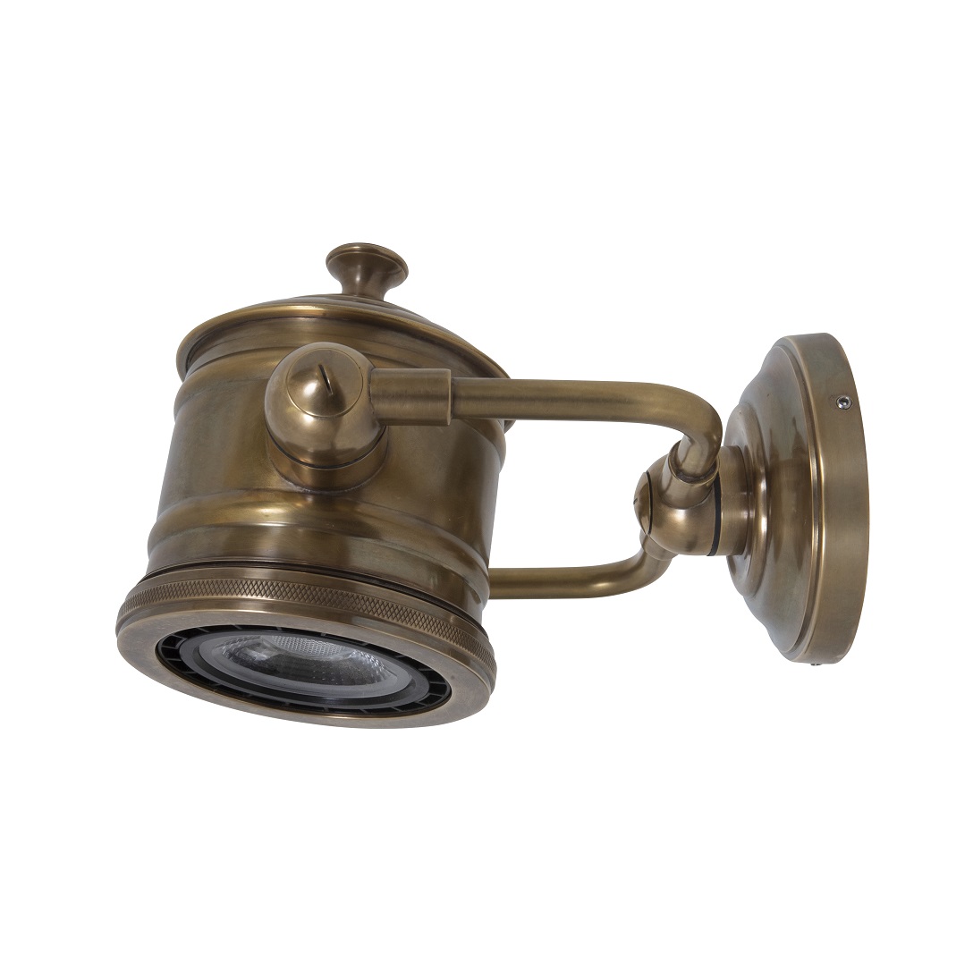 landelijke muurspot messing