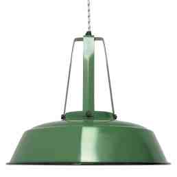 industriële hanglamp groen