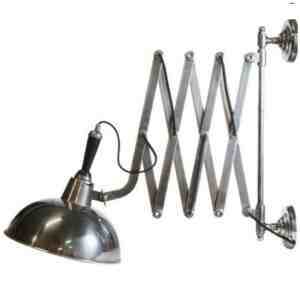 zilveren schaarlamp