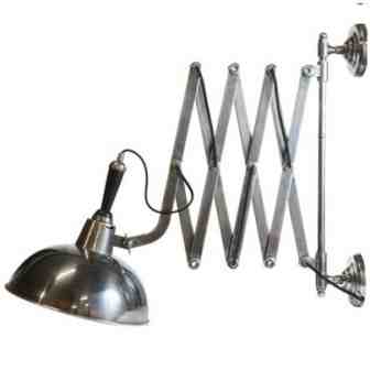 zilveren schaarlamp