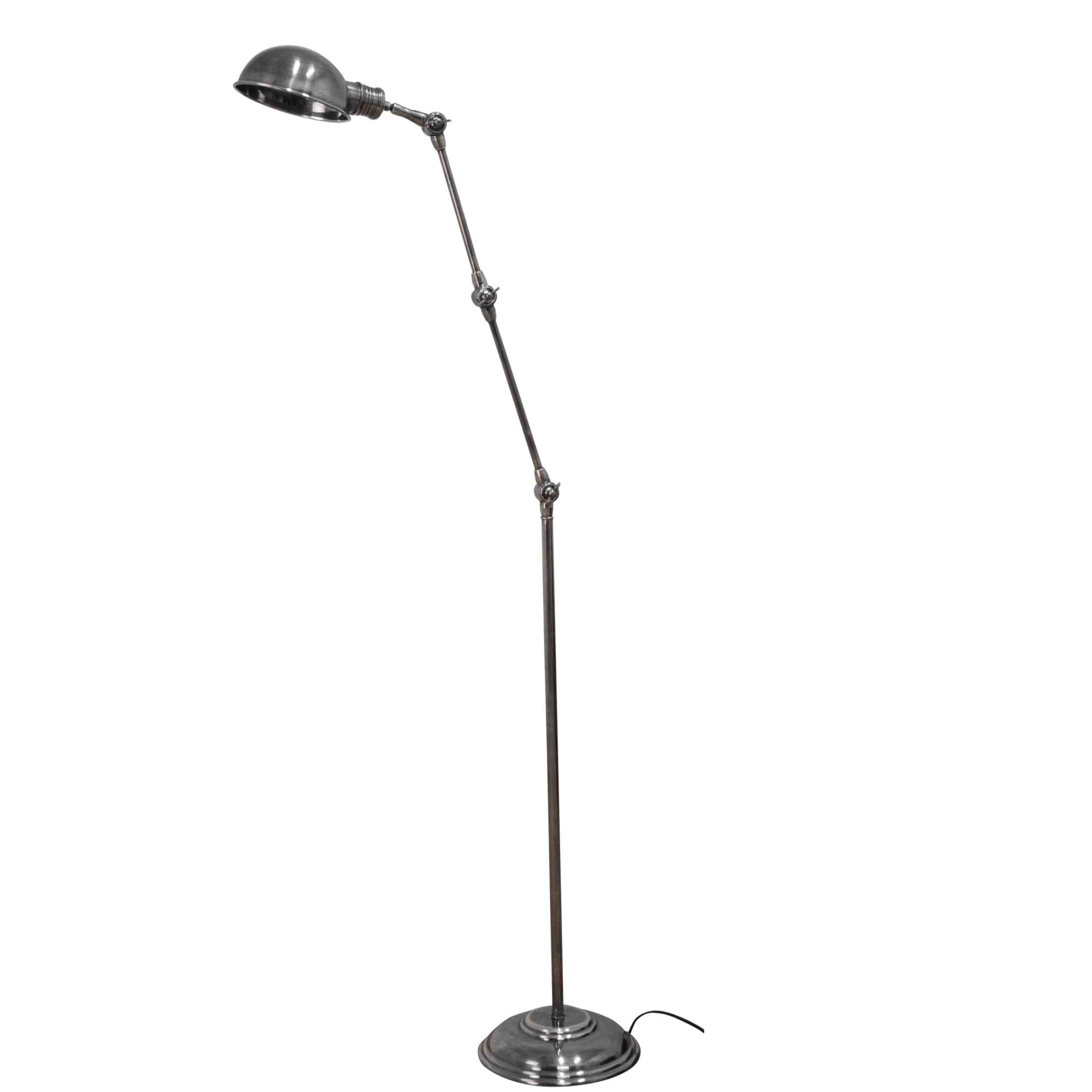 vloerlamp stoer zilver